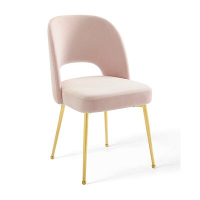 Colucci Upholstered Metal Side Chair - Image 0