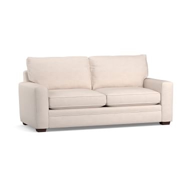 Pearce Square Arm Upholstered Grand Sofa, Down Blend Wrapped Cushions, Performance Heathered Basketweave Dove - Image 2