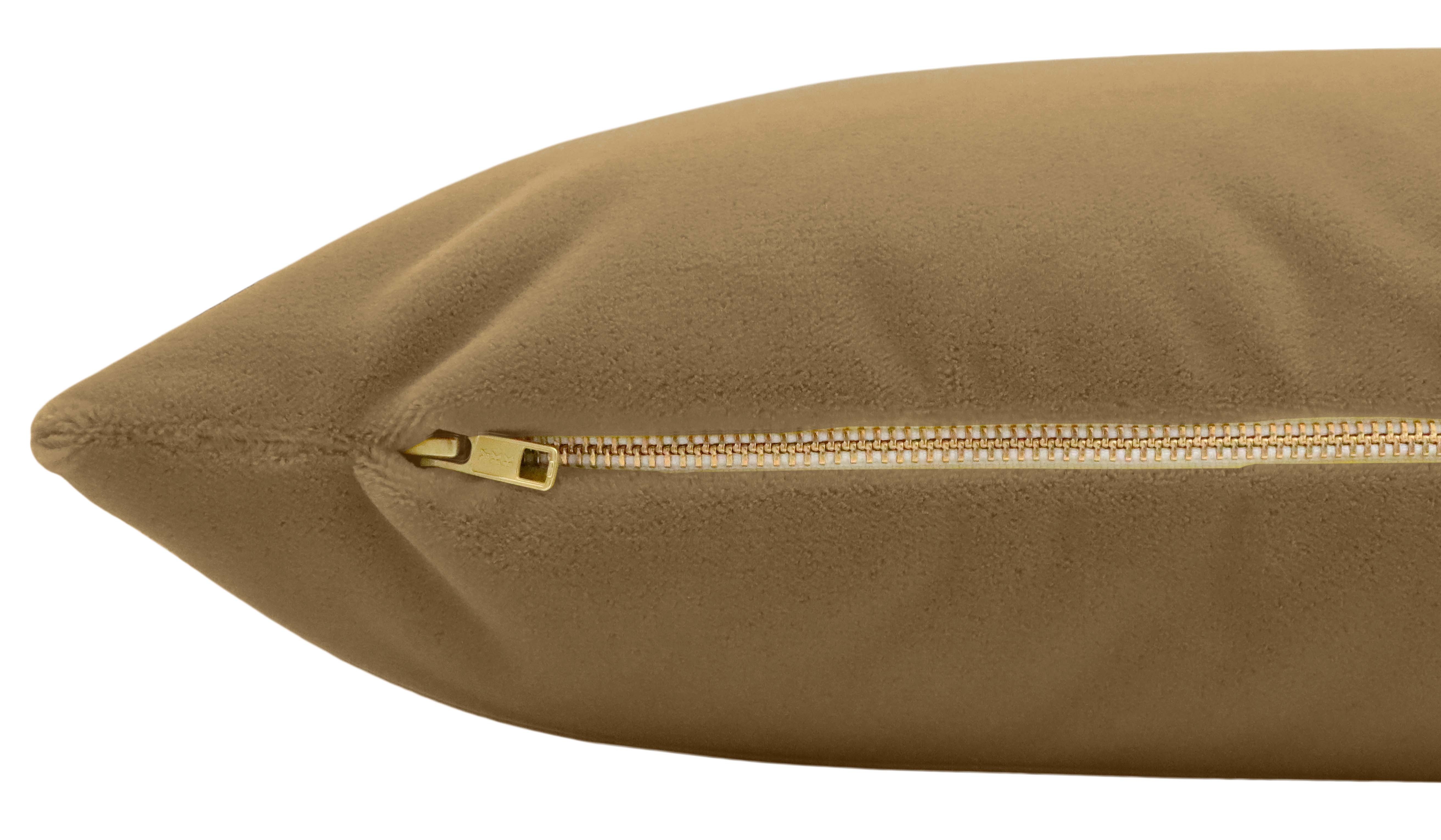 THE XL LUMBAR :: MOHAIR VELVET // NUTMEG - BY THE YARD - Image 1