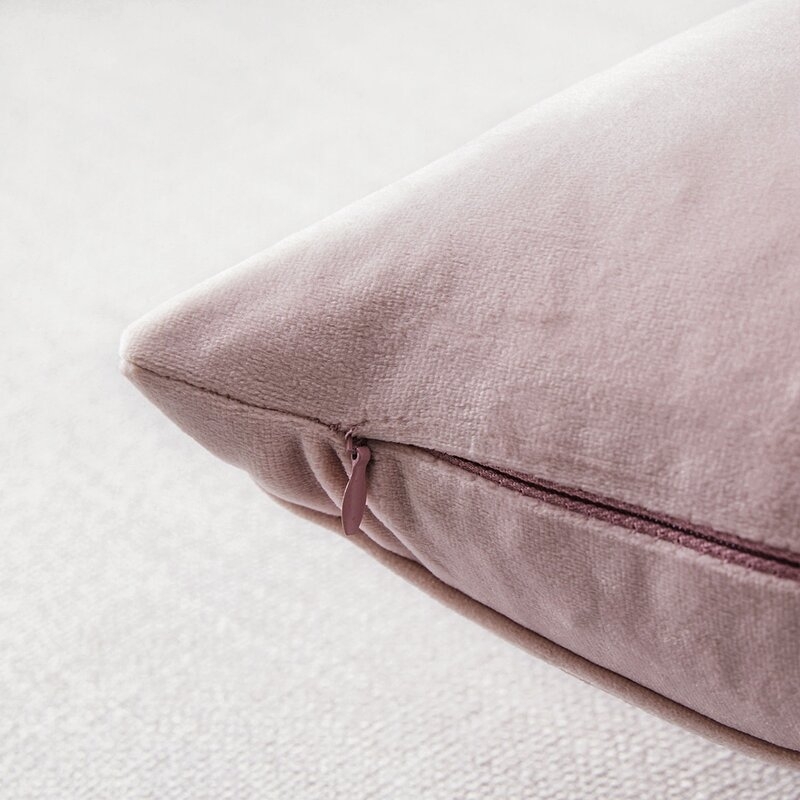 Square Velvet Pillow Cover (Set of 2), Purple - Image 2