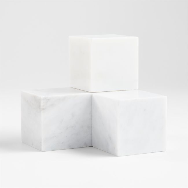 Blocks Marble Bookend - Image 0
