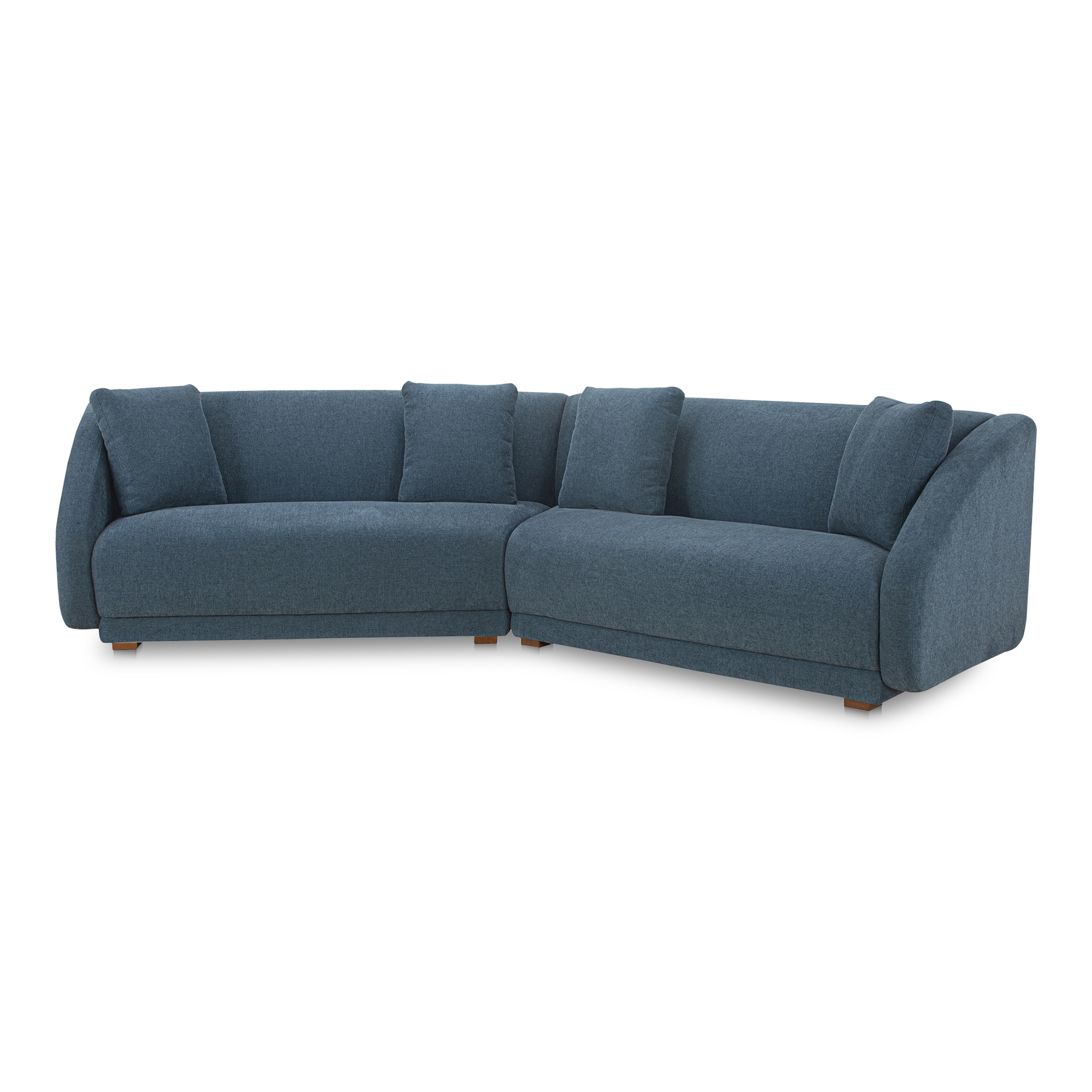 Fraser 2 Piece Modular Sofa Deep Blue - Image 1
