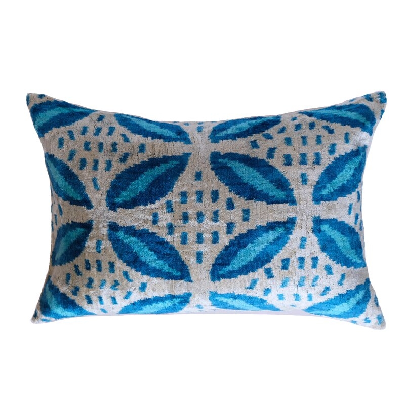 LOOMY Neva Rectangular Silk Pillow Cover & Insert - Image 0