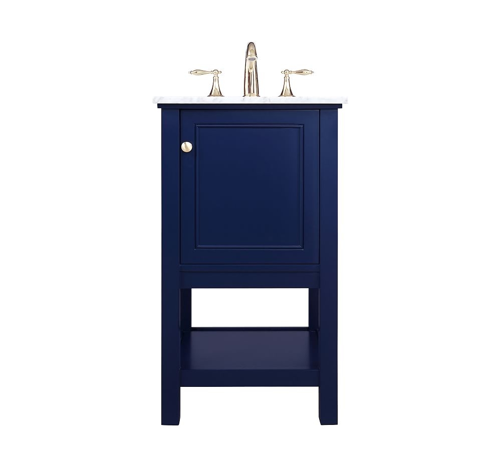 Blue Taryn Single Sink Vanity, 19" - Image 0