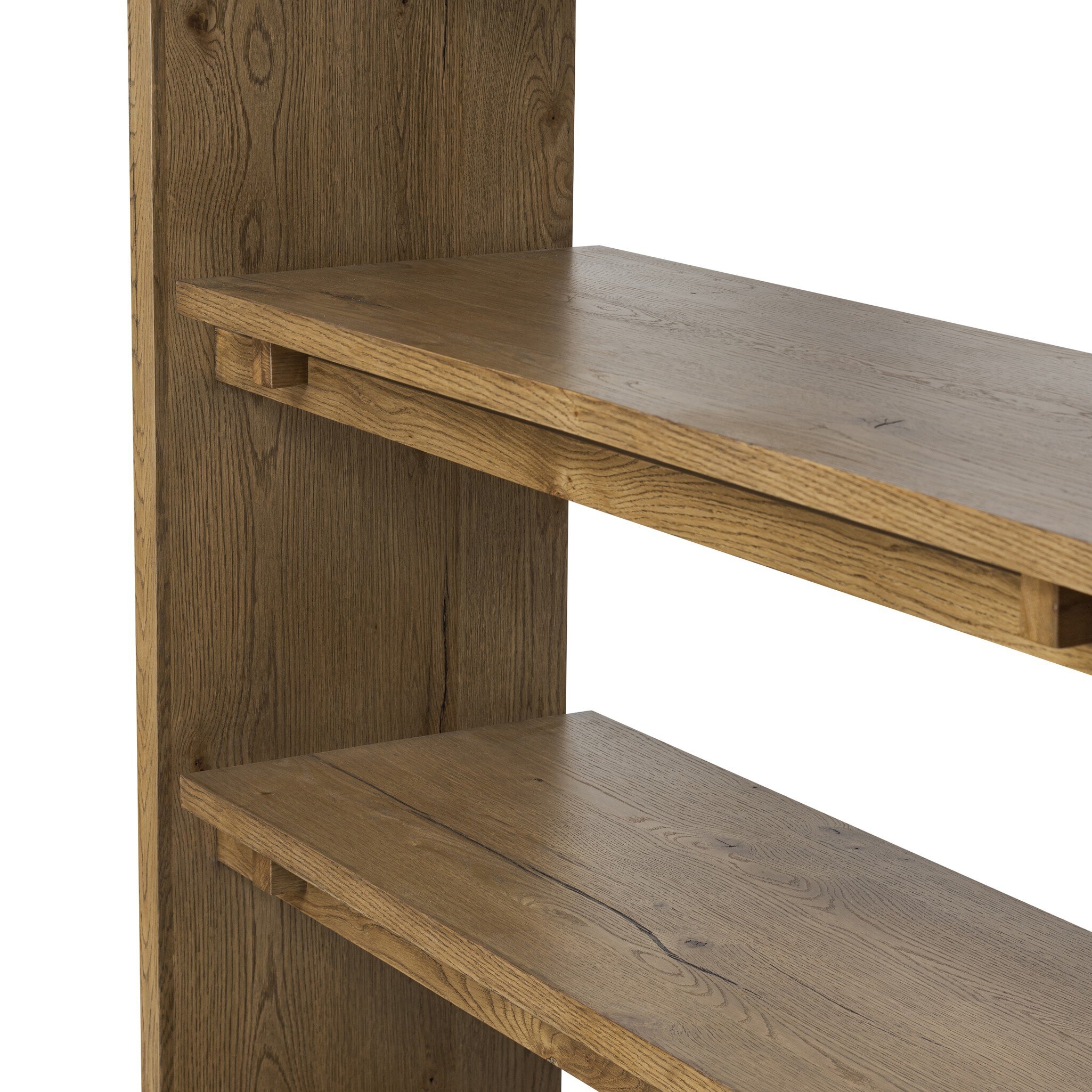 Theodore Bookcase - Rustic Amber Oak Veneer - Image 5