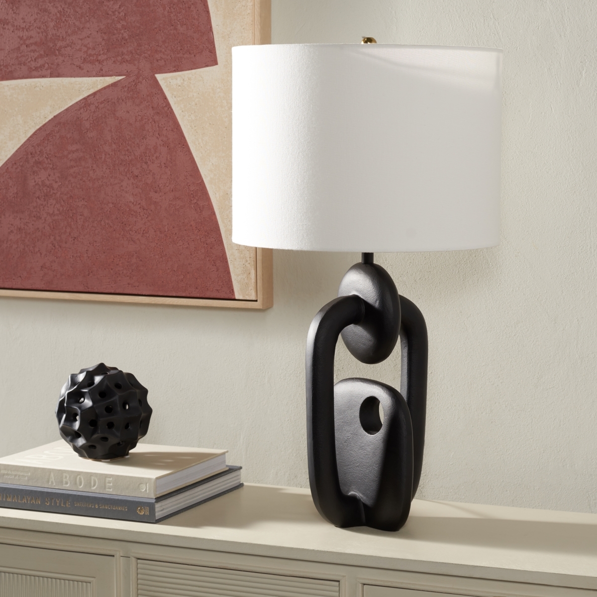 Syrah 25.5 Inch Table Lamp - Black - Safavieh - Image 1