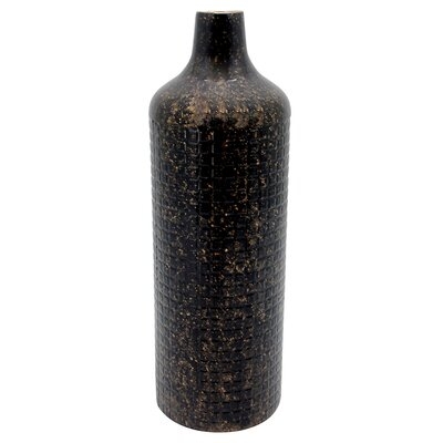 Beaudet Black 22" Metal Table Vase - Image 0