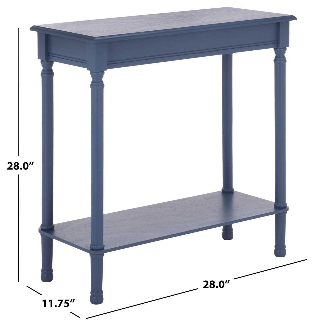 Tinsley Rectangle Console Table - Blue - Image 7
