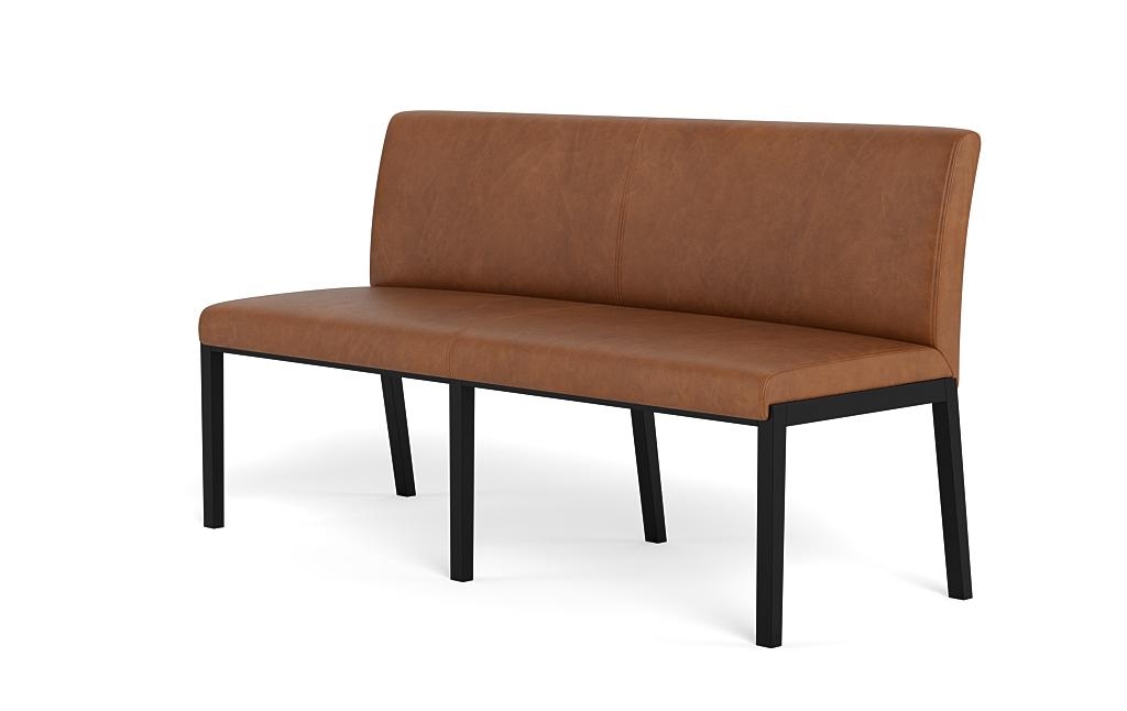 Callen Leather Wood Framed Upholstered Bench - Image 2