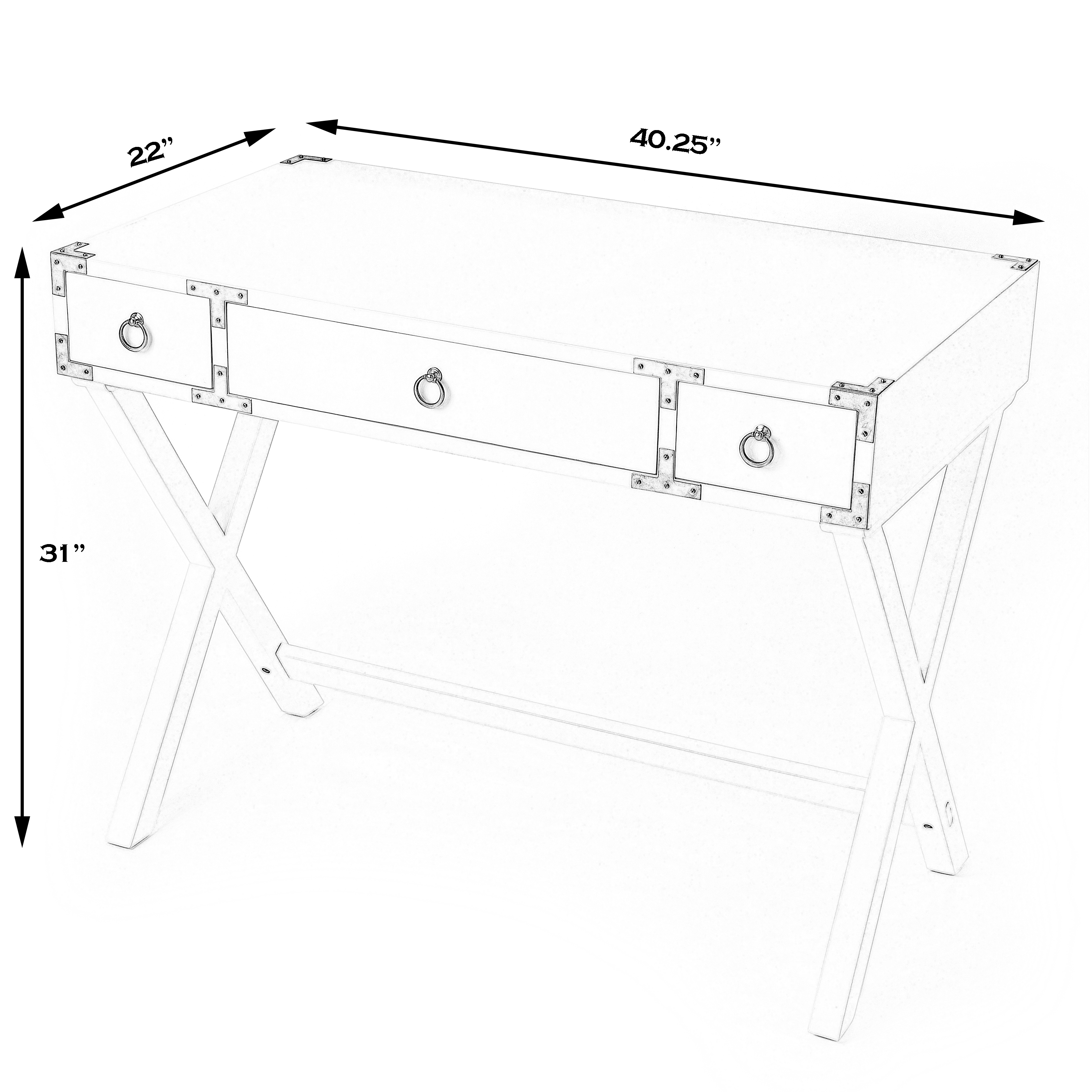 Forster Smooth White Desk - Image 2