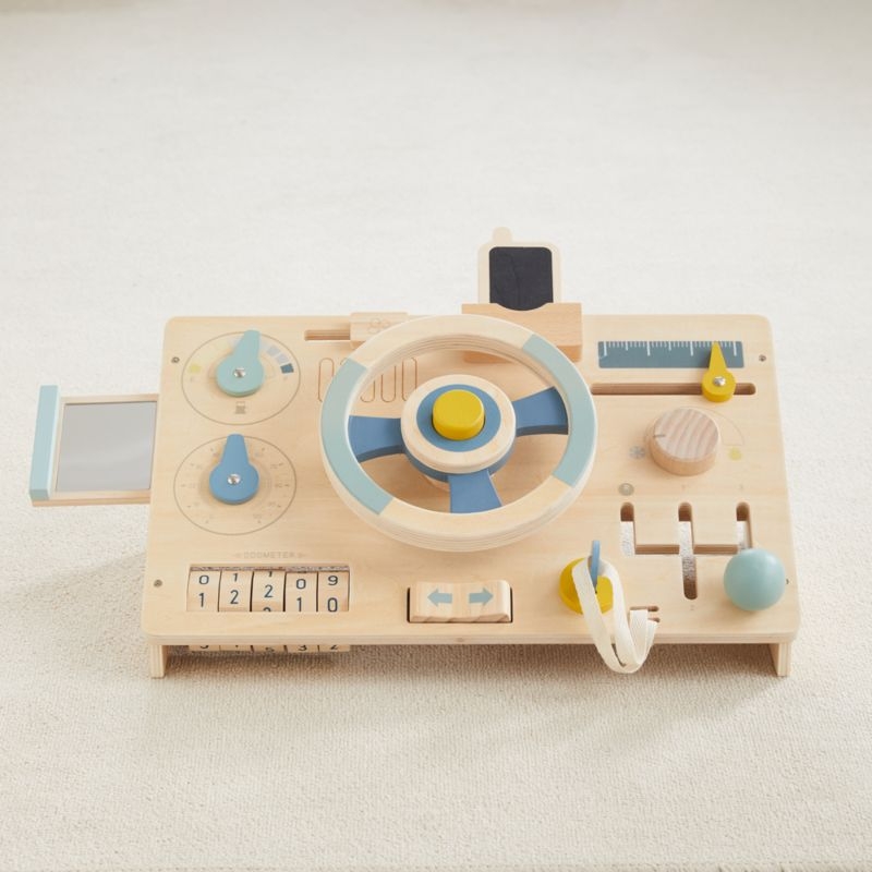 Wonder & Wise by Asweets Wooden Beep Beep Toddler Busy Board - Image 2