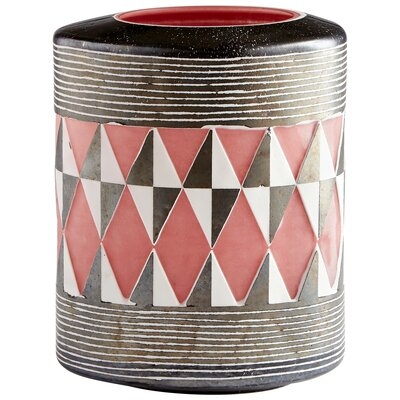 Mesa Brown/Red Glass Table Vase - Image 0