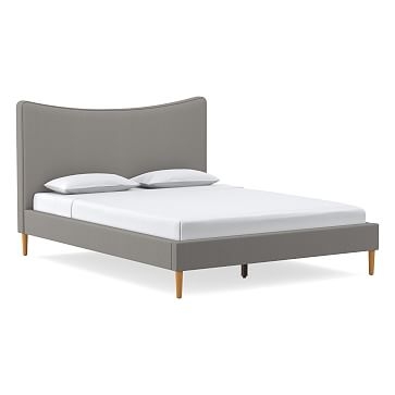 Myla No Tufting, Bed, Twin, YDLW, Pearl Gray, Almond - Image 0