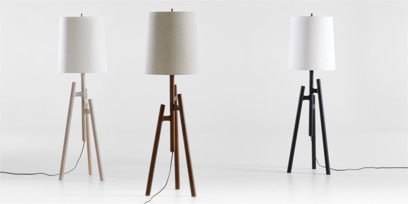 Lockeland Natural Wood Tripod Floor Lamp 67" - Image 1