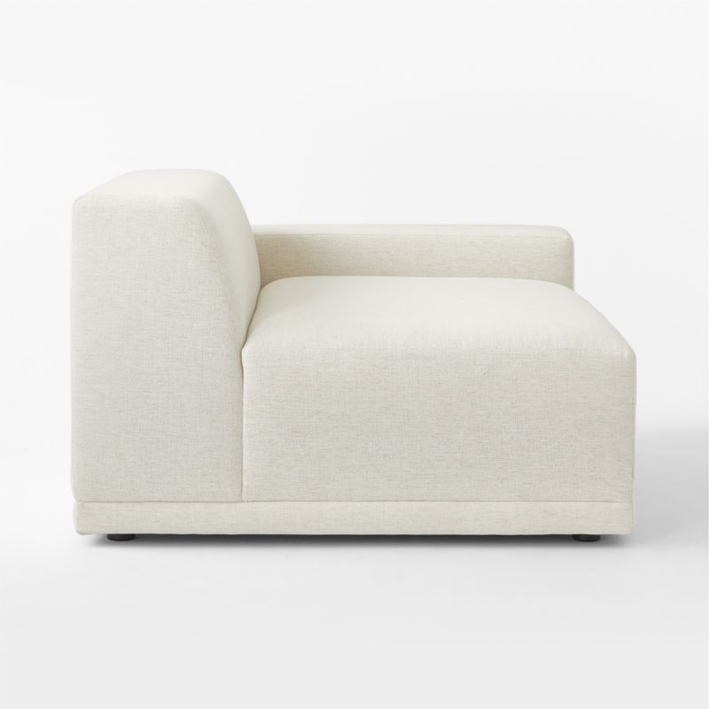 Faible White Performance Fabric Right-Arm Chair - Image 3