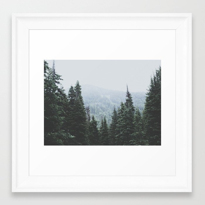 Forest Window Framed Art Print by Luke Gram - Scoop White - X-Small 10" x 10"-12x12 - Image 0