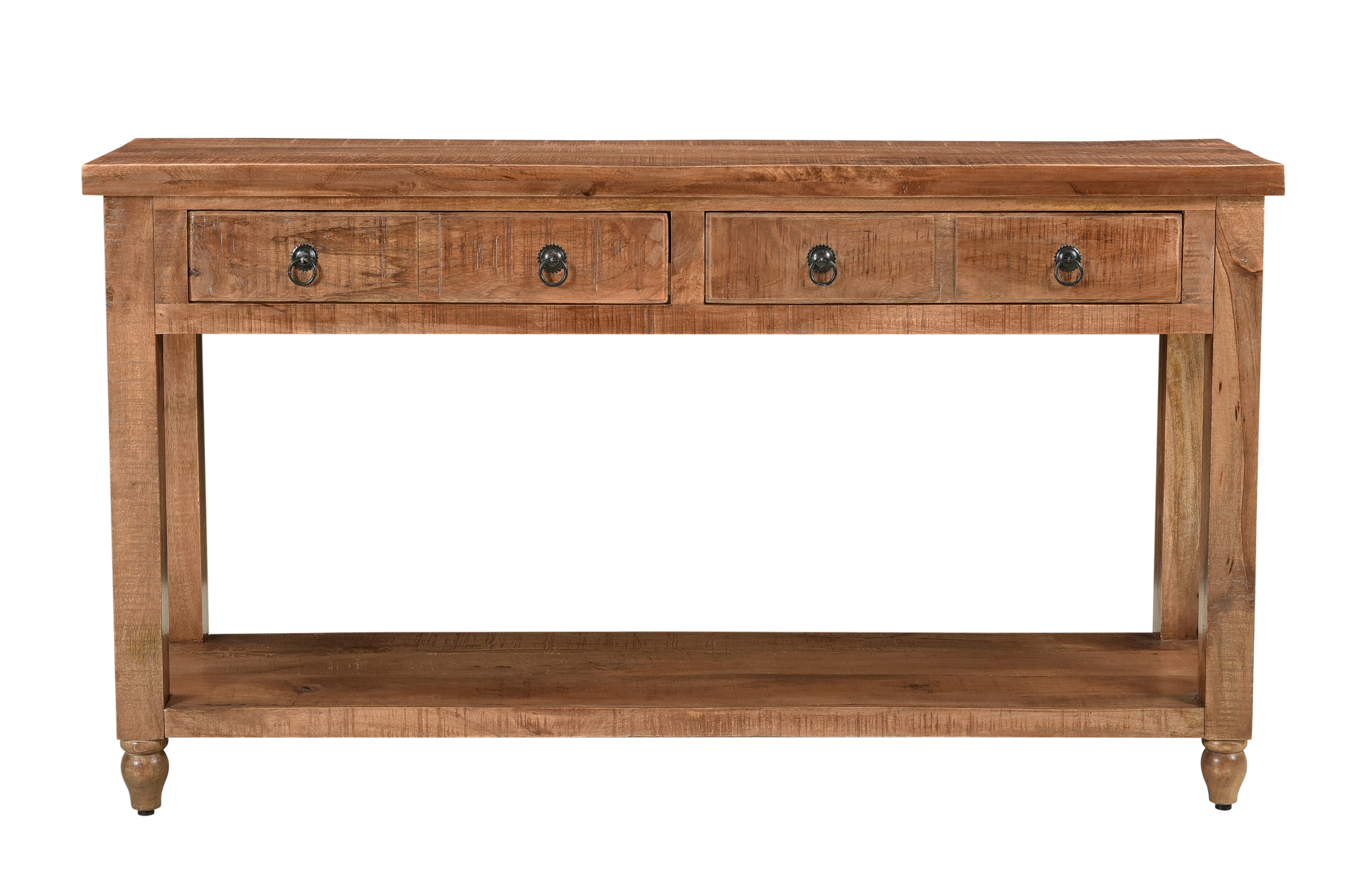 Millstone Two Drawer Console Table - Crossroads Natural - Image 1