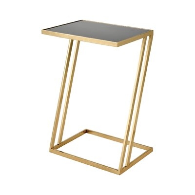 Attar Accent Table In Gold And Black - Rectangular - Image 0