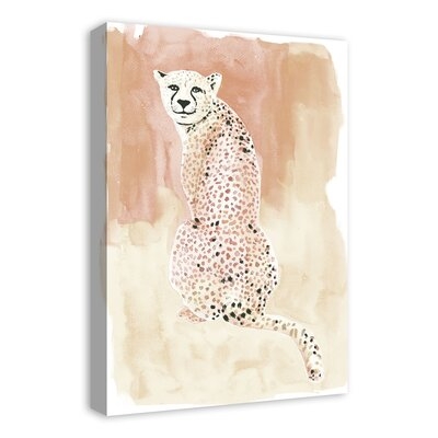 Brown Cheetah Print On Canvas - Image 0
