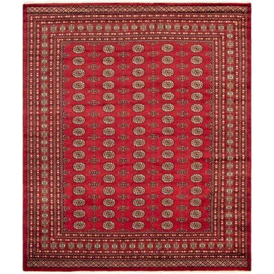 One-of-a-Kind Hayrenik Hand-Knotted 2010s Bokhara Beige/Red/Brown 8' x 10'2" Wool Area Rug - Image 0