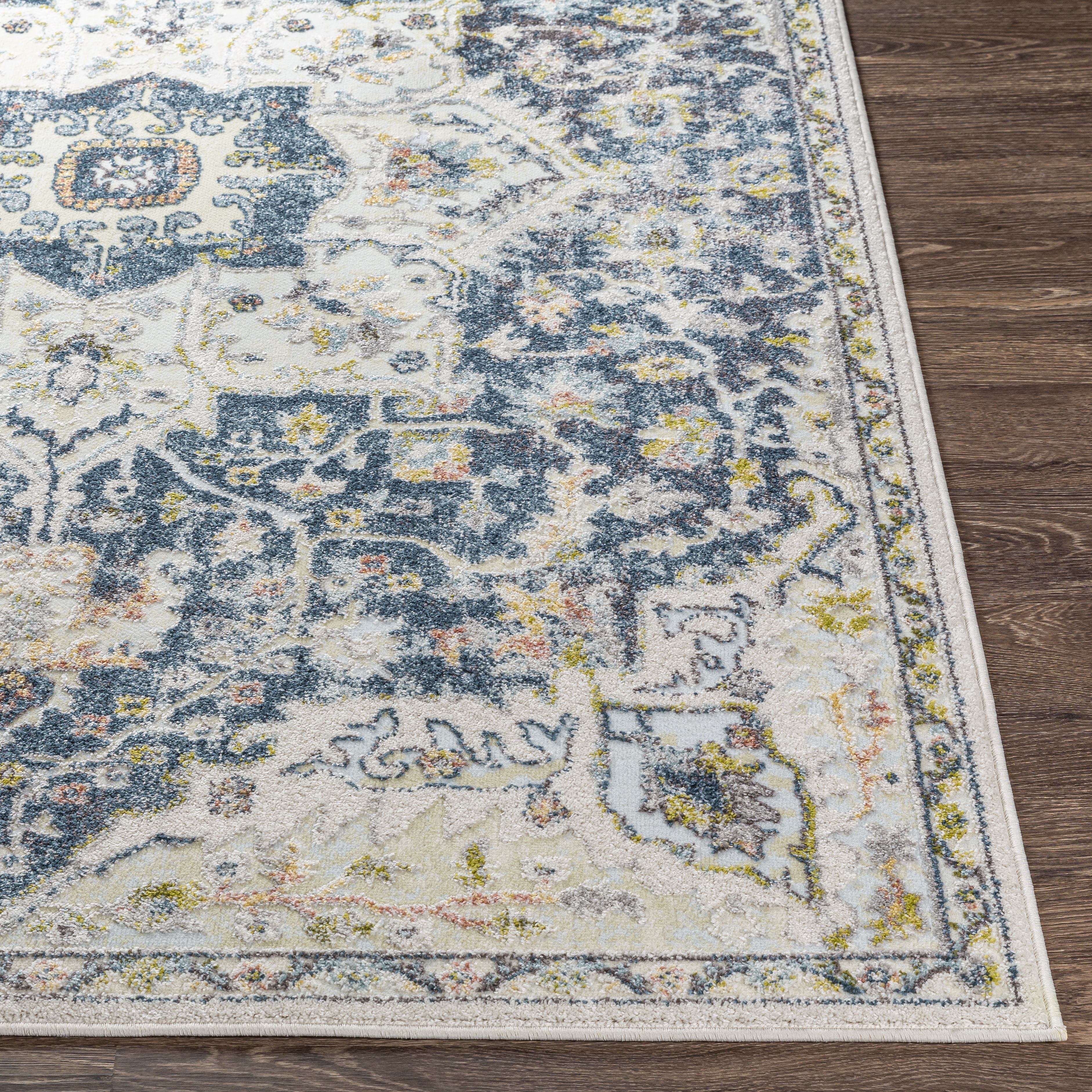 New Mexico Blue Indoor 3' x 2' Machine Woven Rug - Image 2