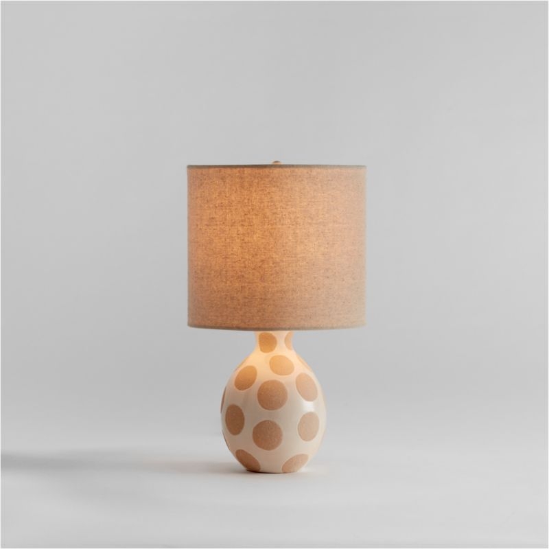 Dot White Ceramic Kids Table Lamp - Image 5