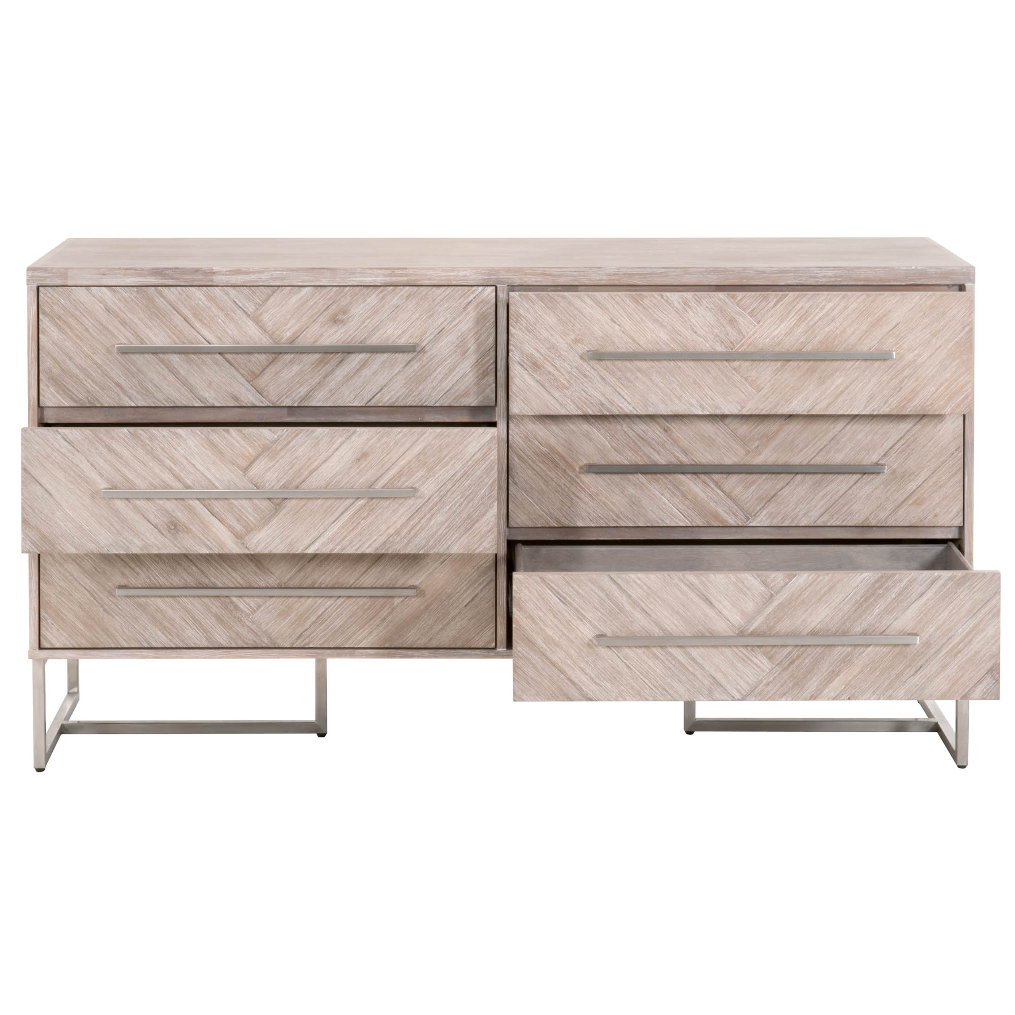 Mosaic Double Dresser, Natural Gray - Image 2