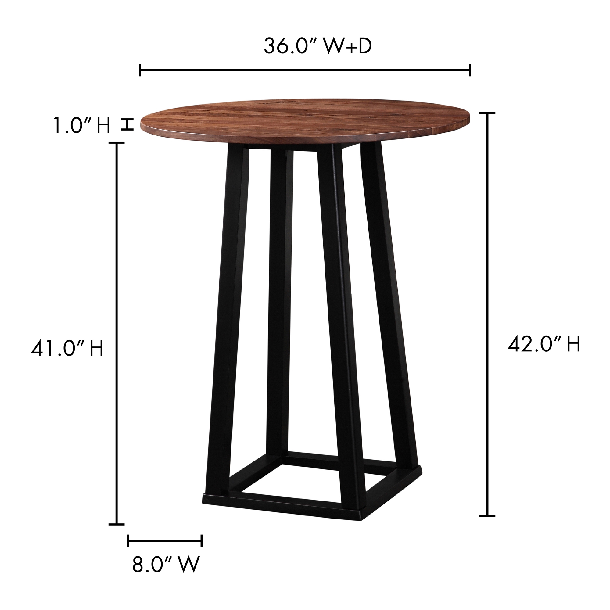 Tri-Mesa Bar Table Brown - Image 4