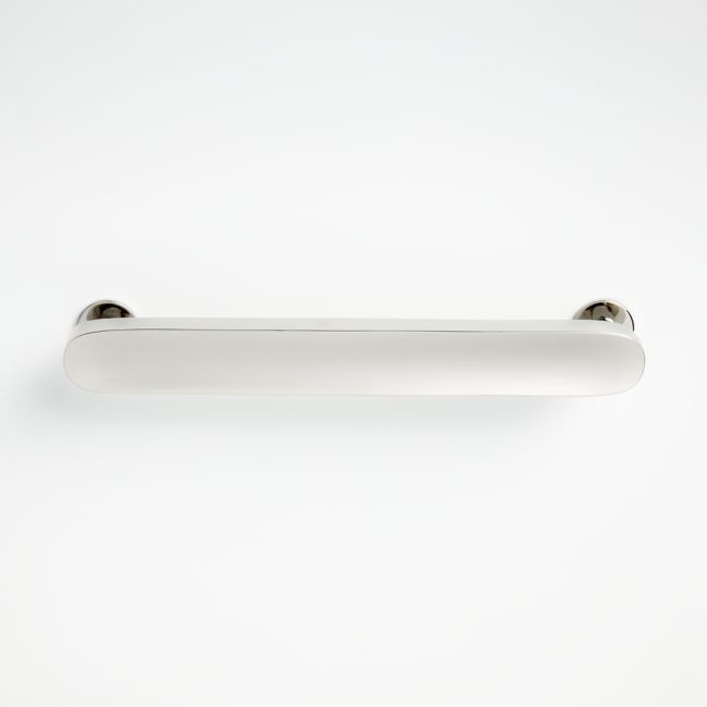 Oval 6" Polished Nickel Bar Pull - Image 0