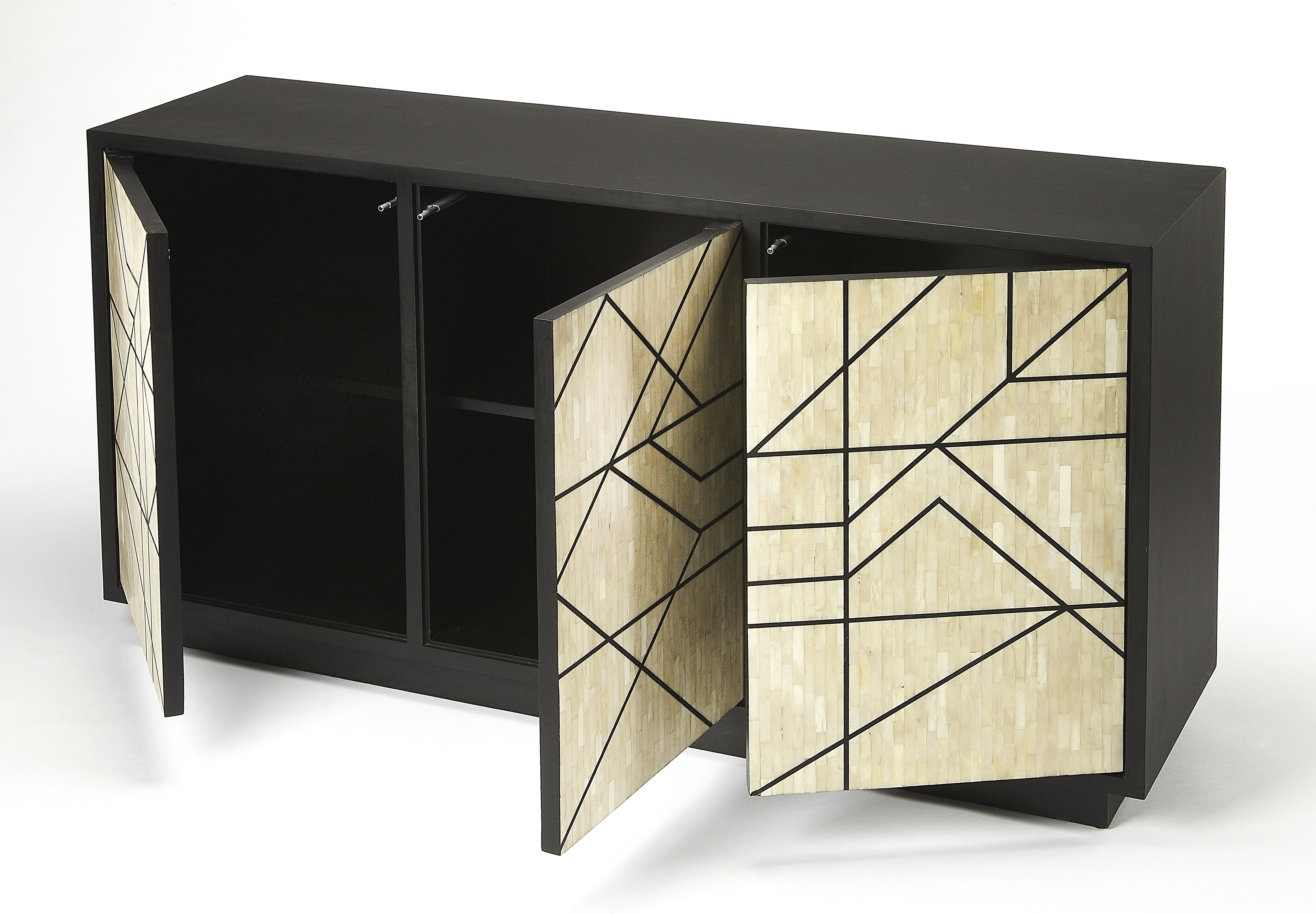 Greta Black Bone Inlay Sideboard - Image 1
