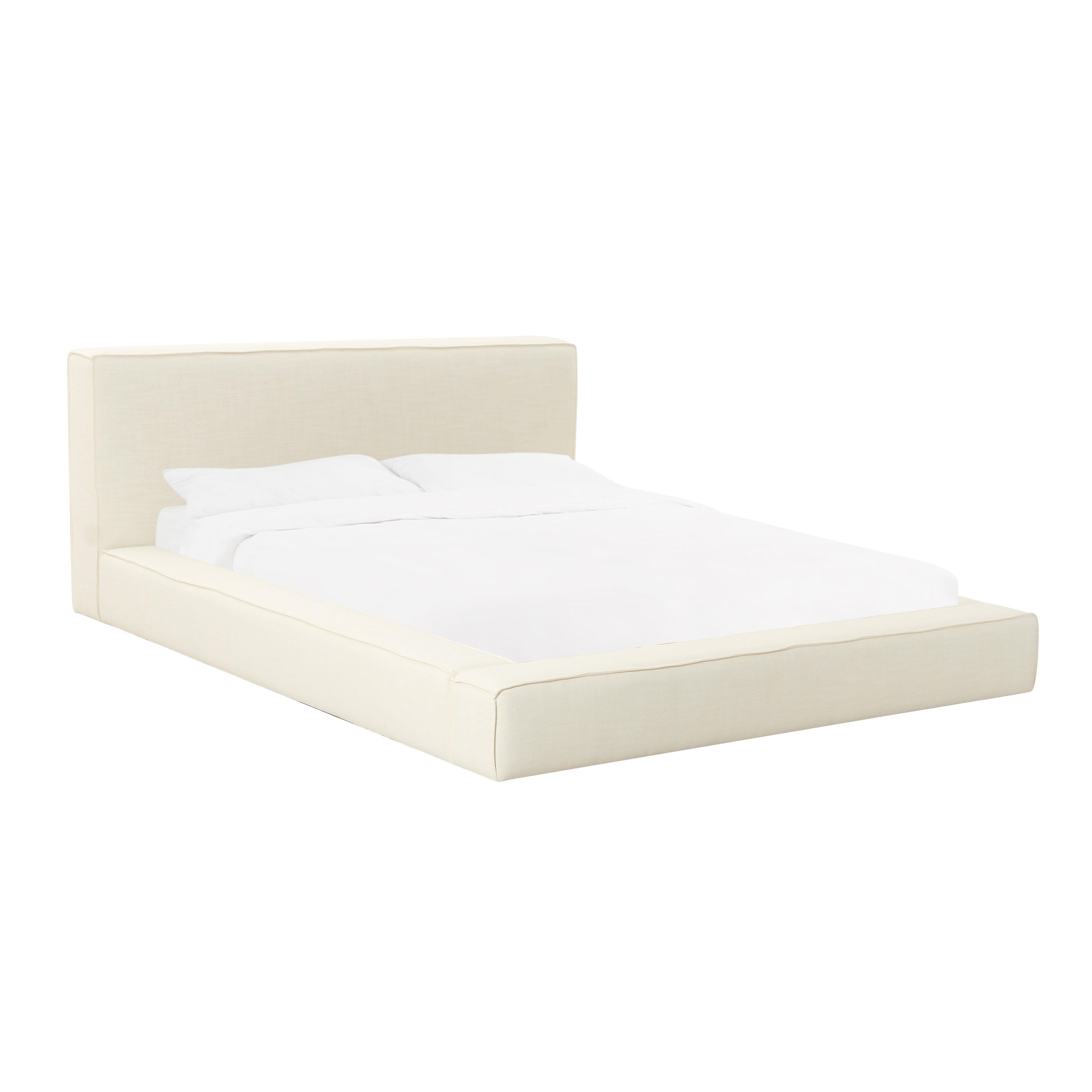 Olafur Cream Linen King Bed - Image 0