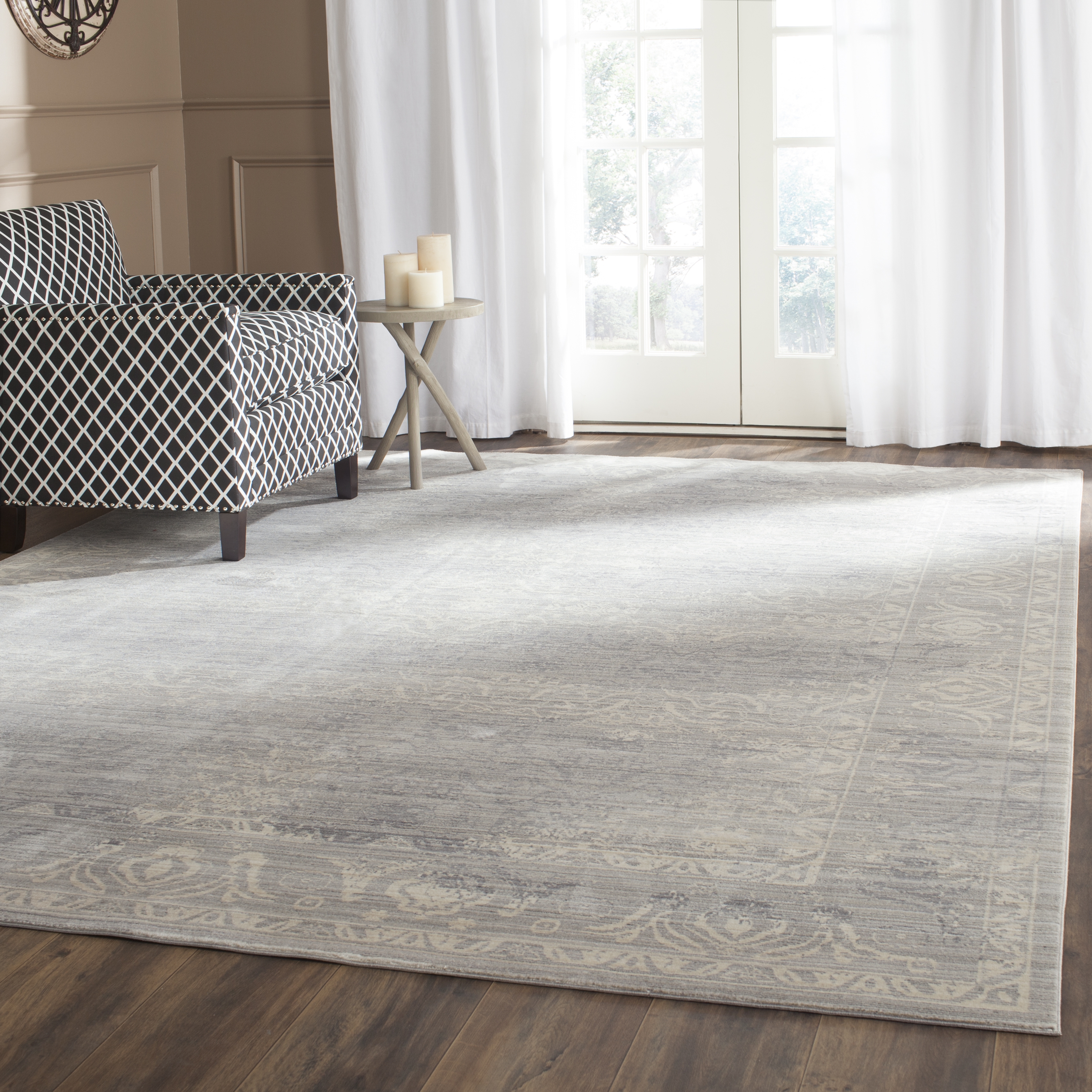 Arlo Home Woven Area Rug, VAL212A, Mauve/Multi,  4' X 6' - Image 1