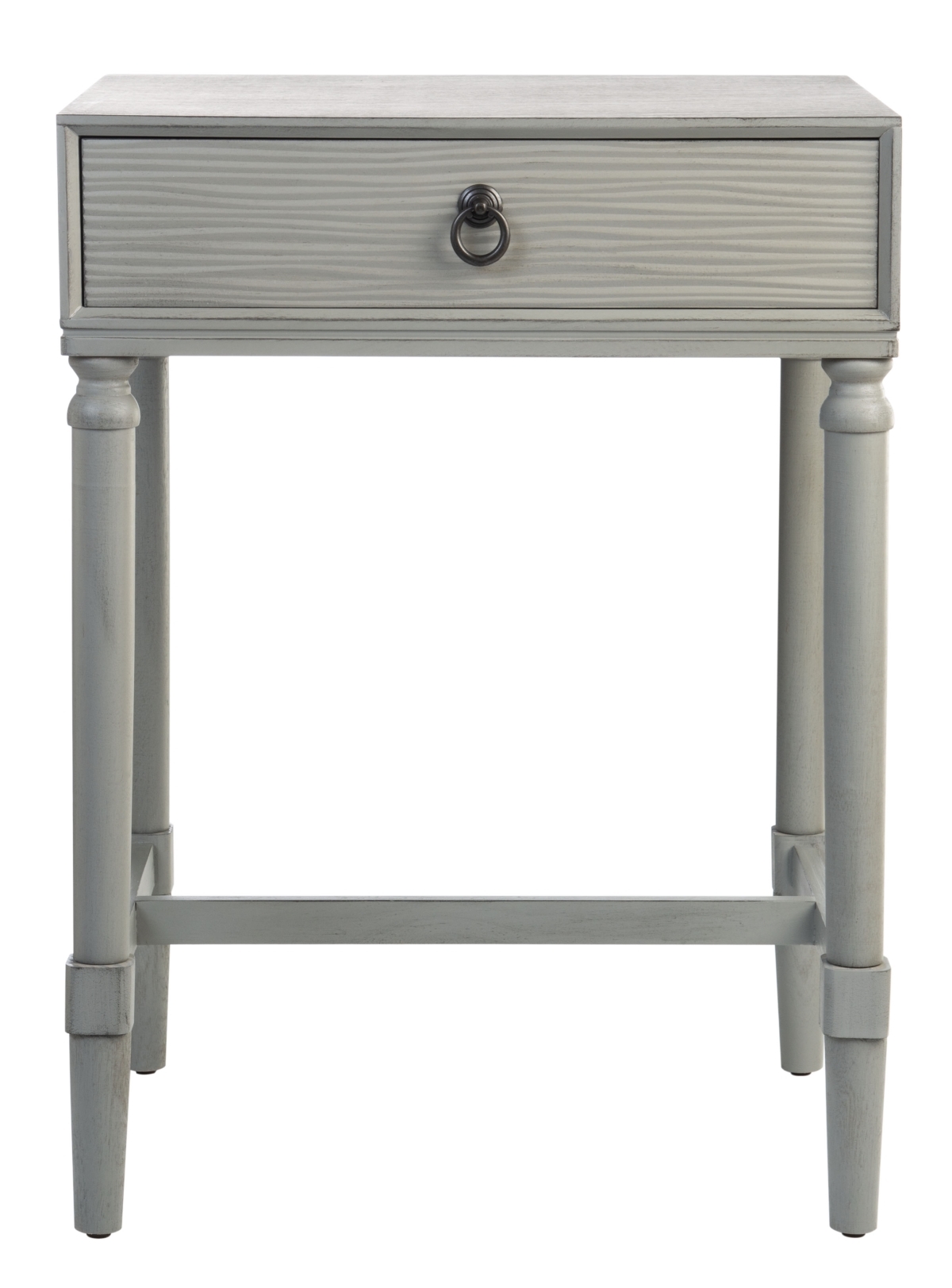 Mabel 1 Drawer Accent Table - Distressed / Grey - Safavieh - Image 0