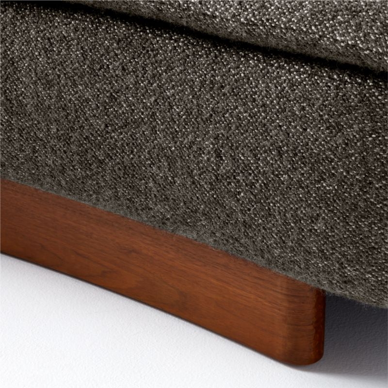 Muir Curved Sofa Wooly Sand by Lawson-Fenning - Image 5