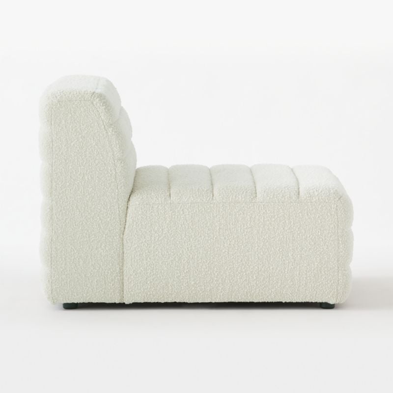 Strato Boucle Armless Chair - Image 3