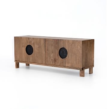Beech & Marble Media Console - Image 3