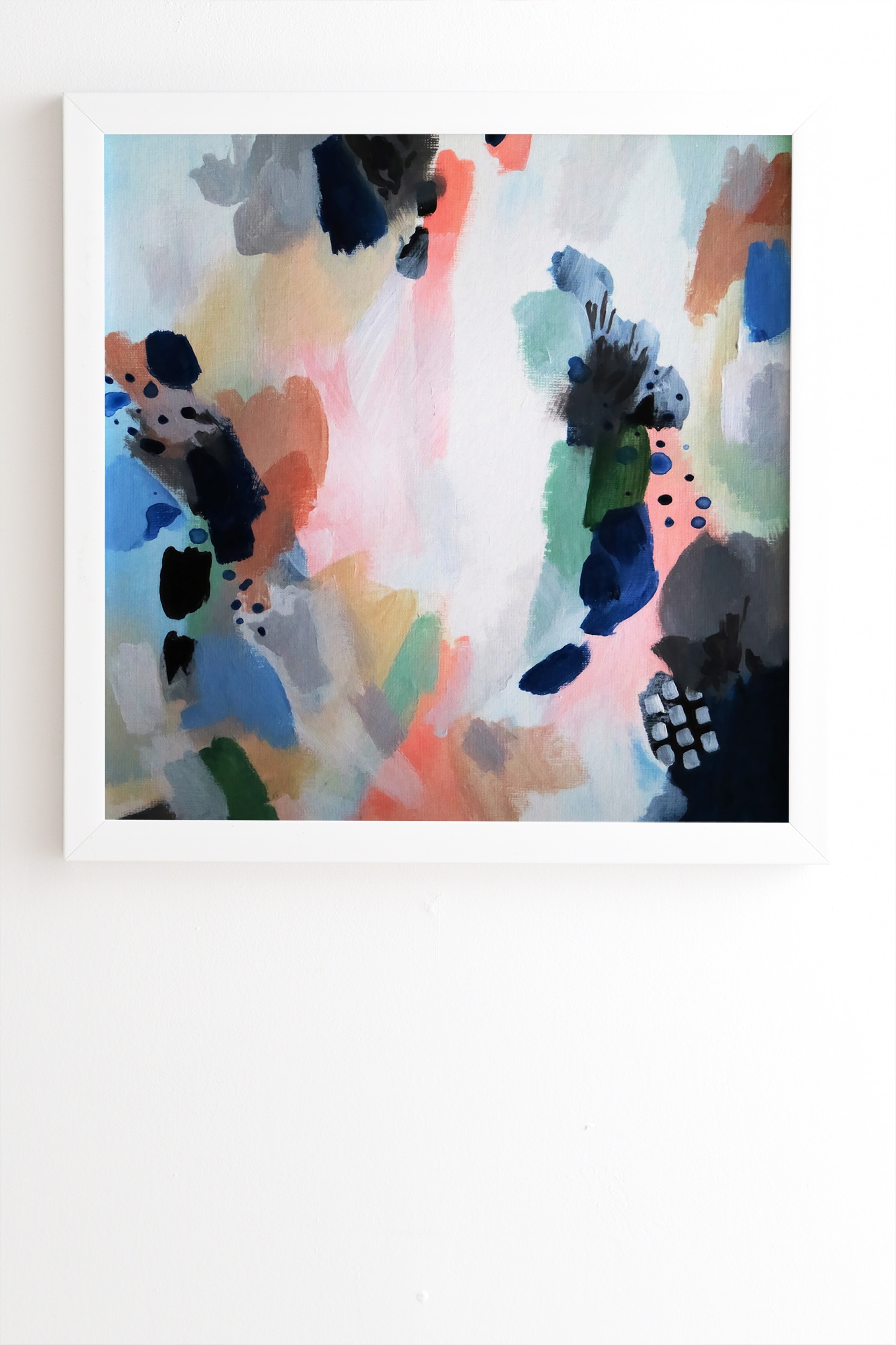 Impulse by Laura Fedorowicz - Framed Wall Art Basic White 19" x 22.4" - Image 1