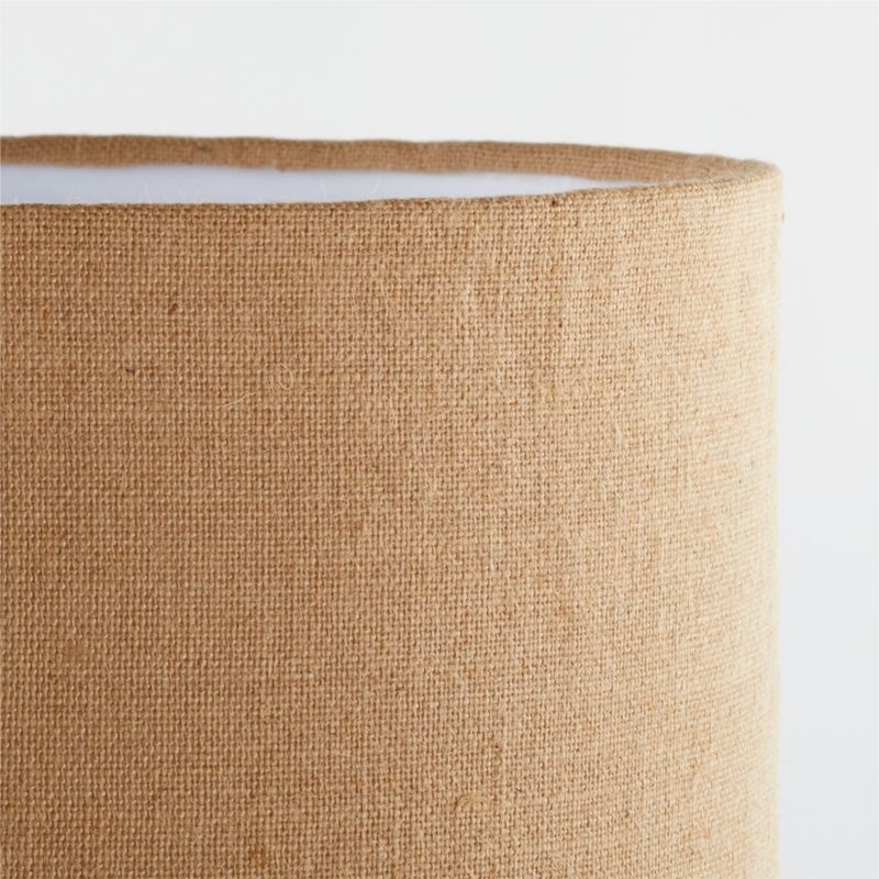 Avril Table Lamp with Burlap Drum Shade - Image 3