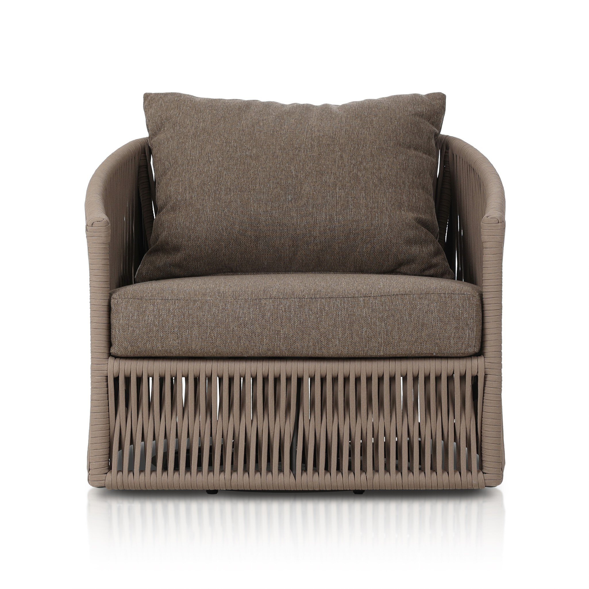 Porto Outdoor Swivel Chair - Ellor Brown - Image 0