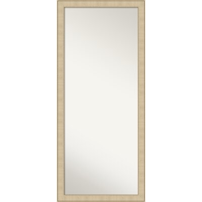 Classic Honey Silver Floor Leaner Full Length Mirror - Image 0