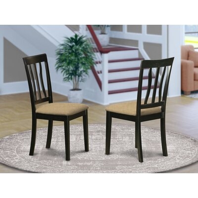 Artin Upholstered Solid Wood Slat Back Side Chair - Image 0