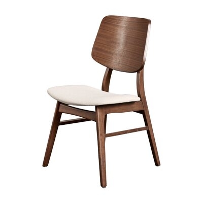 Naya Side Chair in Brown/White - Image 0