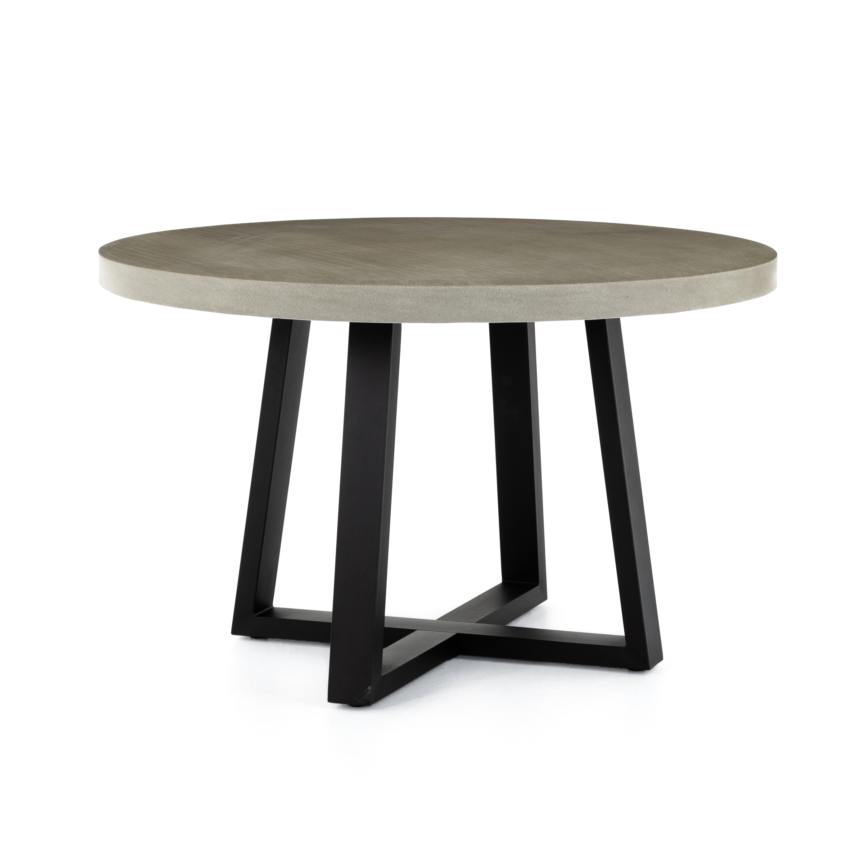 Cyrus Round Dining Table-48"-Grey - Image 0