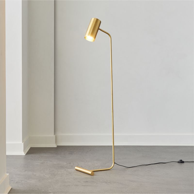 Eldon Task Floor Lamp, Brass - Image 1