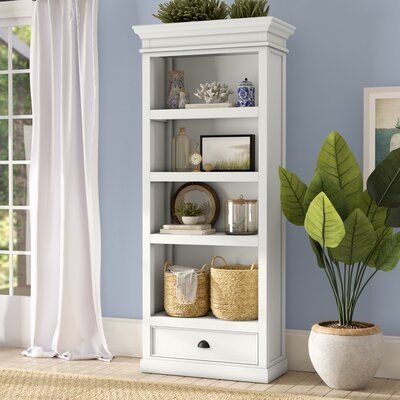 Fairchild 74.8" H x 31.5" W Solid Wood Standard Bookcase - Image 0
