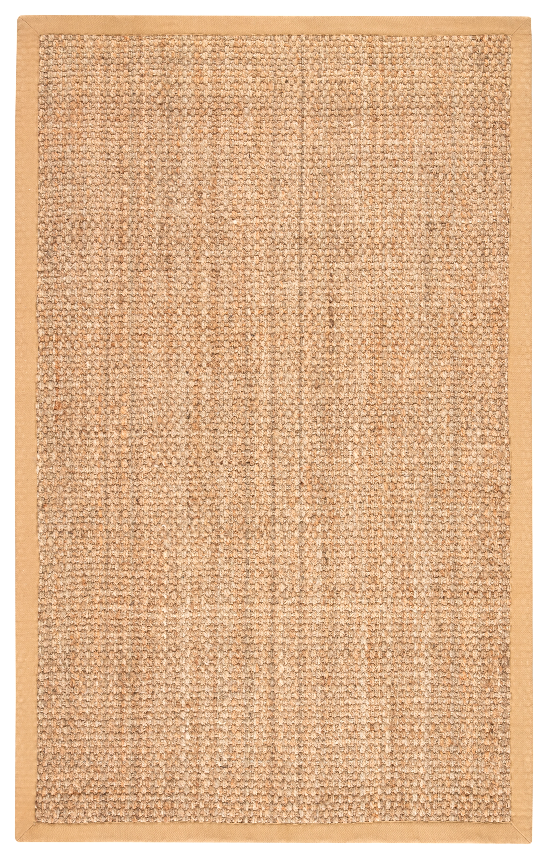 Adesina Natural Solid Beige Area Rug (9' X 12') - Image 0
