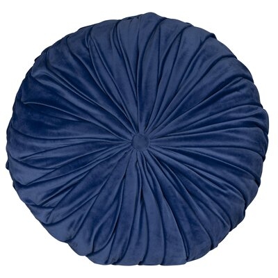 Behixhe Tufted Round Velvet Pillow Cover & Insert - Image 0