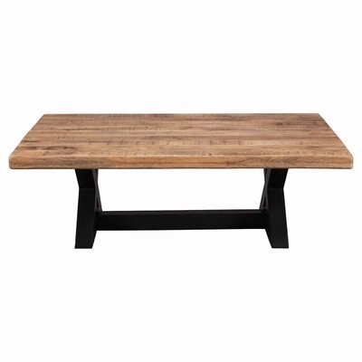Siegrist Solid Wood Cross Legs Coffee Table - Image 0