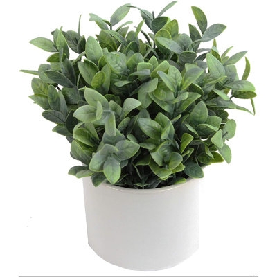 Faux  Tabletop Potted Plant, - Image 0