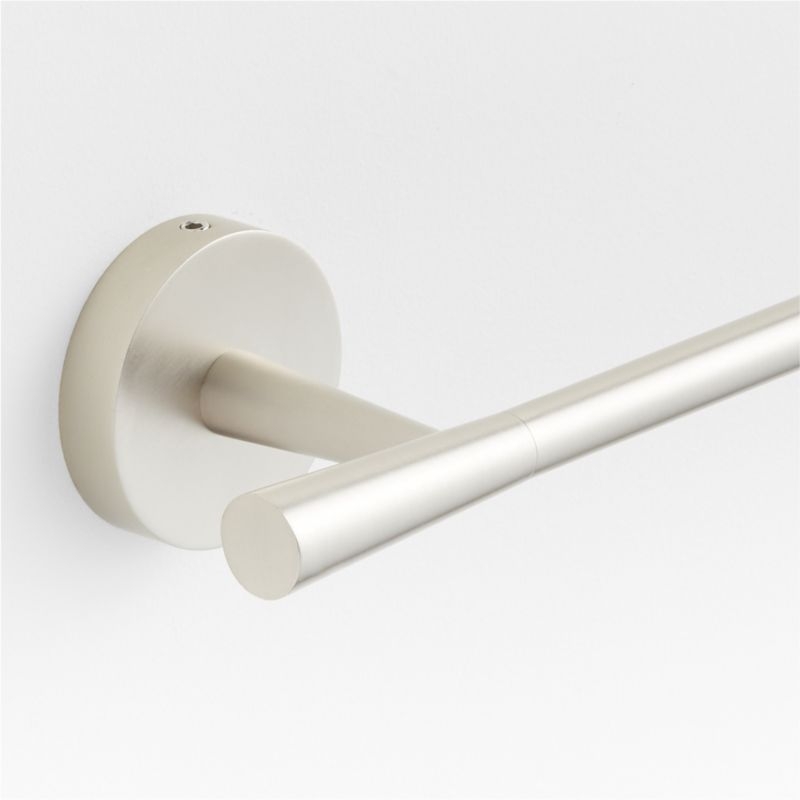 Tapered Brushed Nickel Bath Towel Bar 24" - Image 1